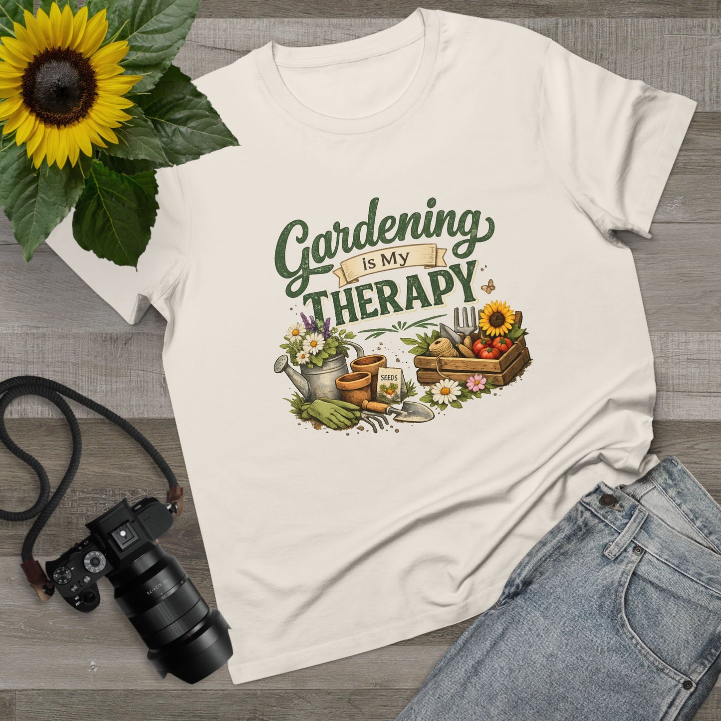 Gardening Is My Therapy t-shirt