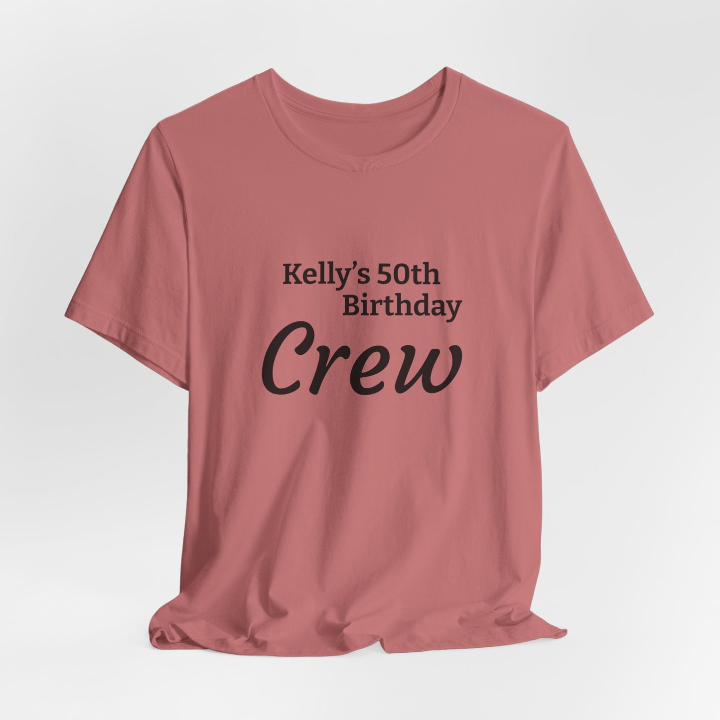Customizable Birthday Crew Jersey Short Sleeve Tee