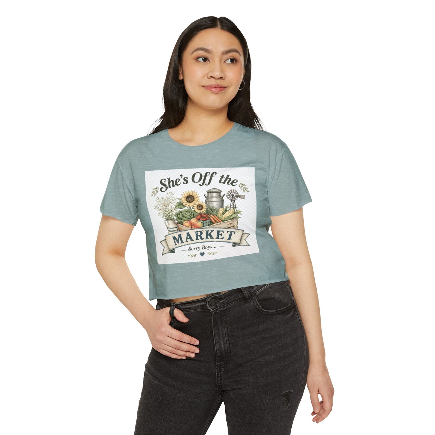 She’s Off The Market - Sorry Boys - Festival Crop Top