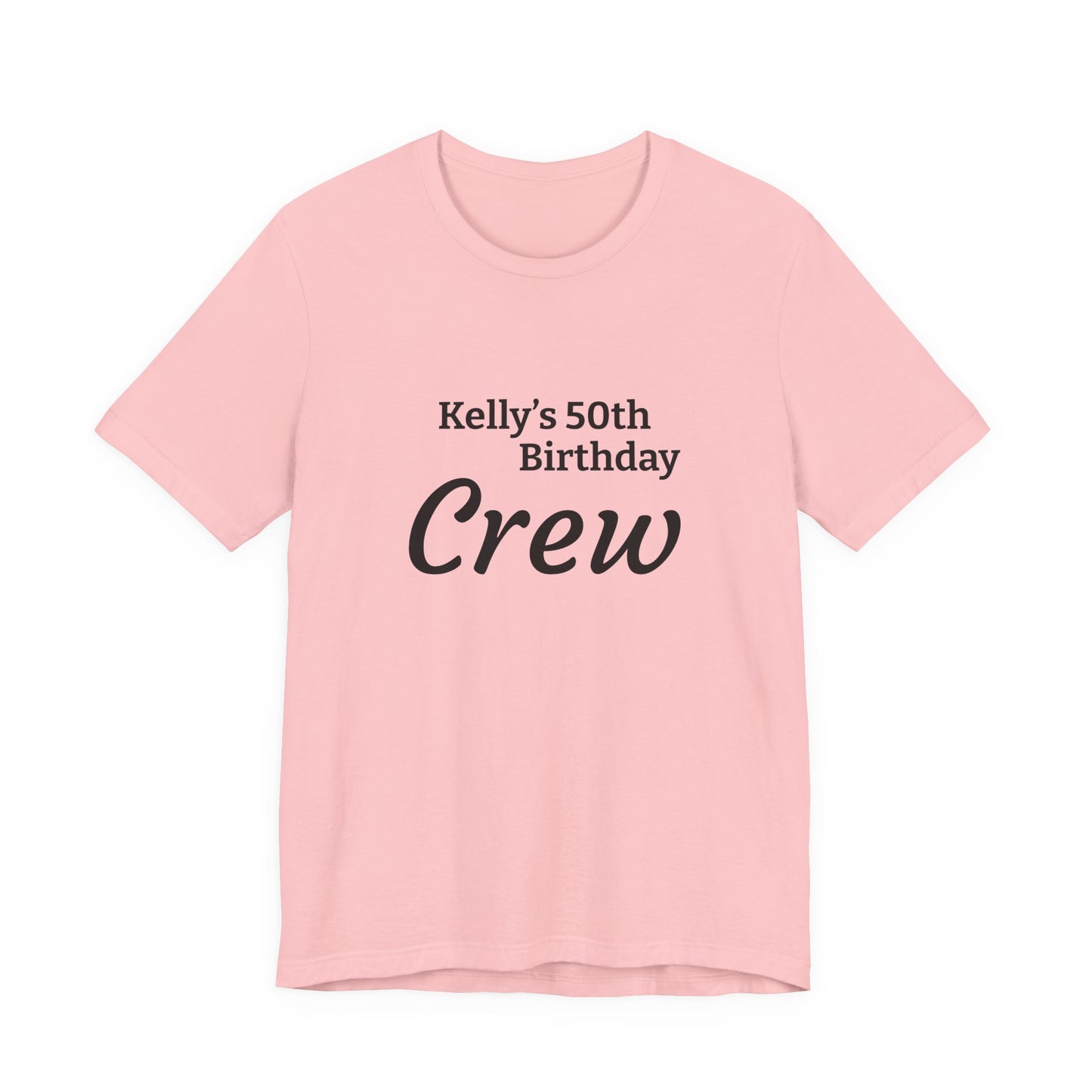 Customizable Birthday Crew Jersey Short Sleeve Tee