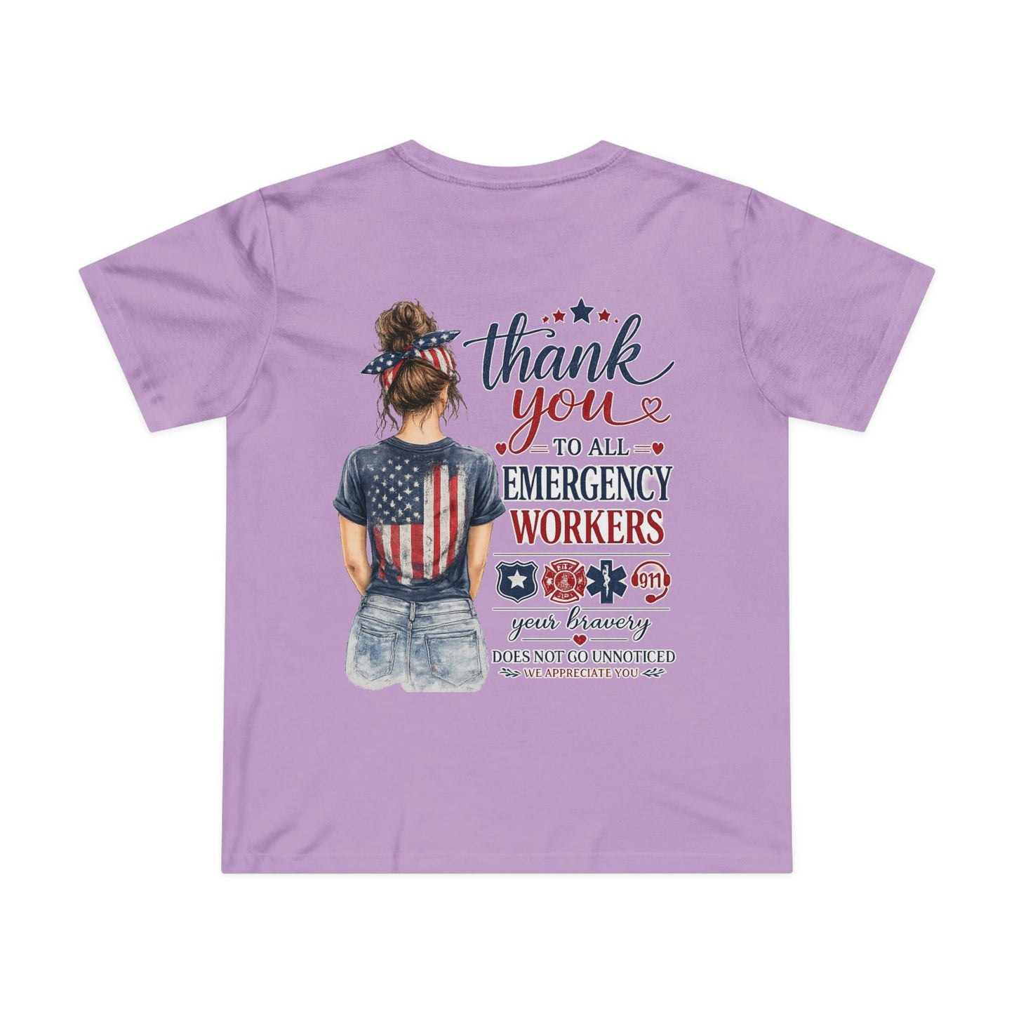 Thank You Emergency Workers - Back Design