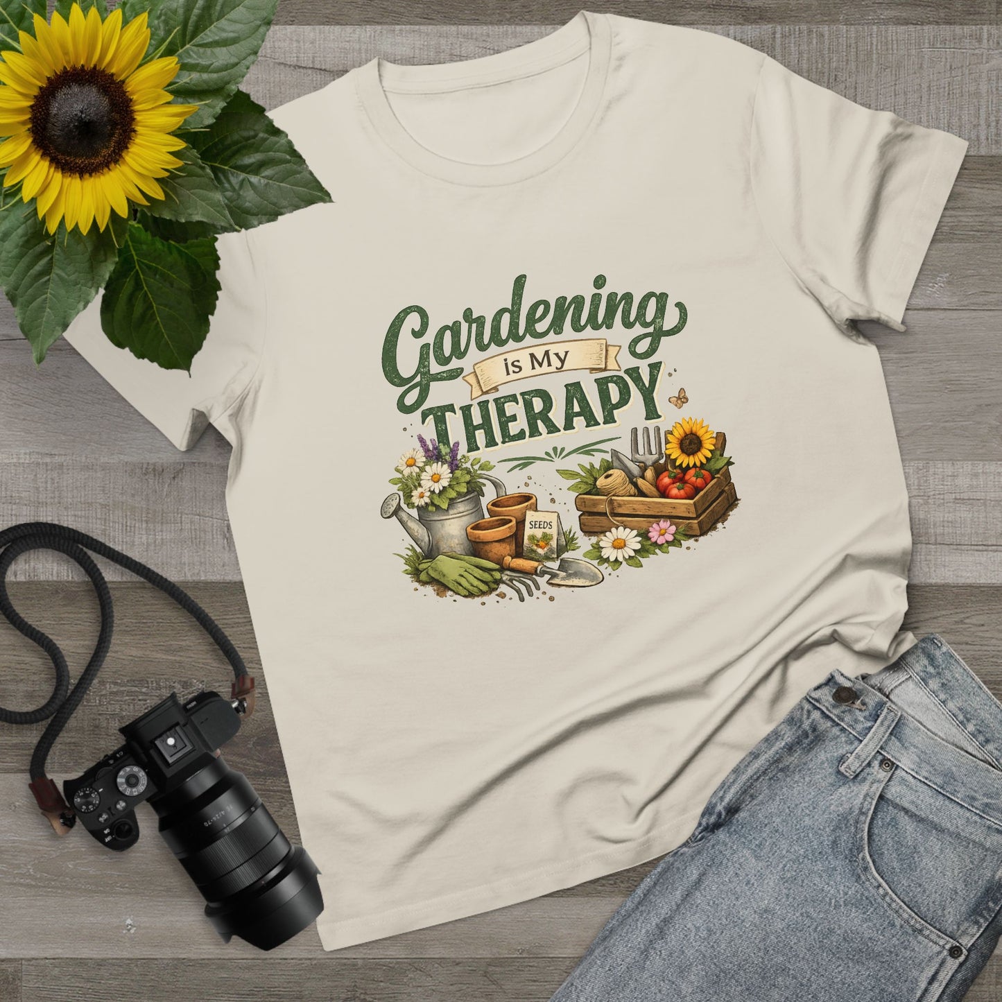 Gardening Is My Therapy t-shirt