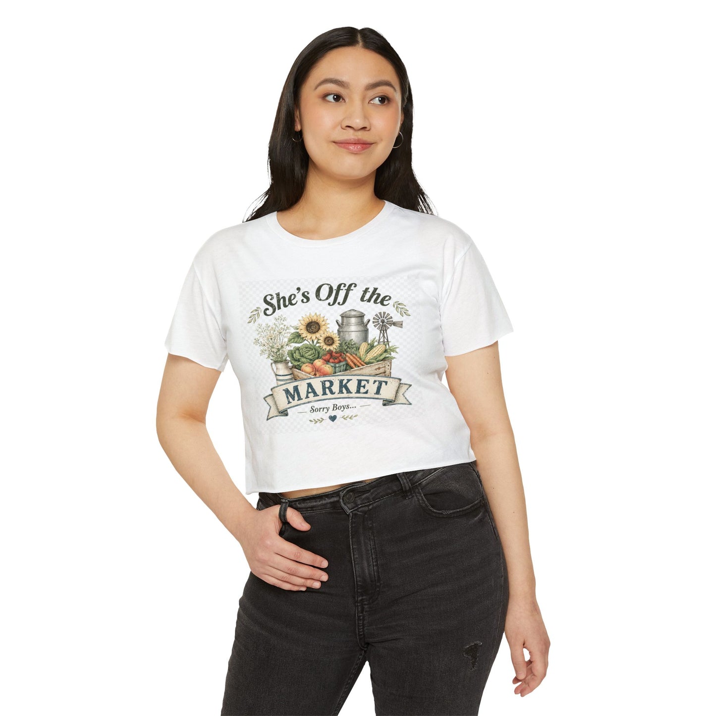 She’s Off The Market - Sorry Boys - Festival Crop Top
