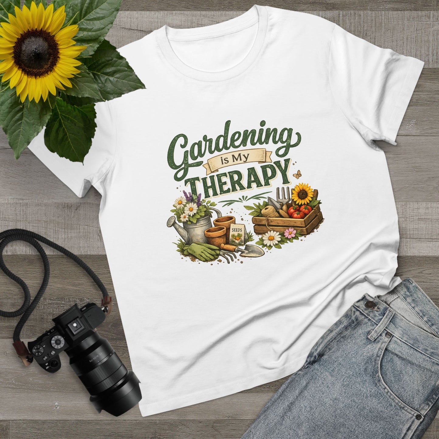 Gardening Is My Therapy t-shirt