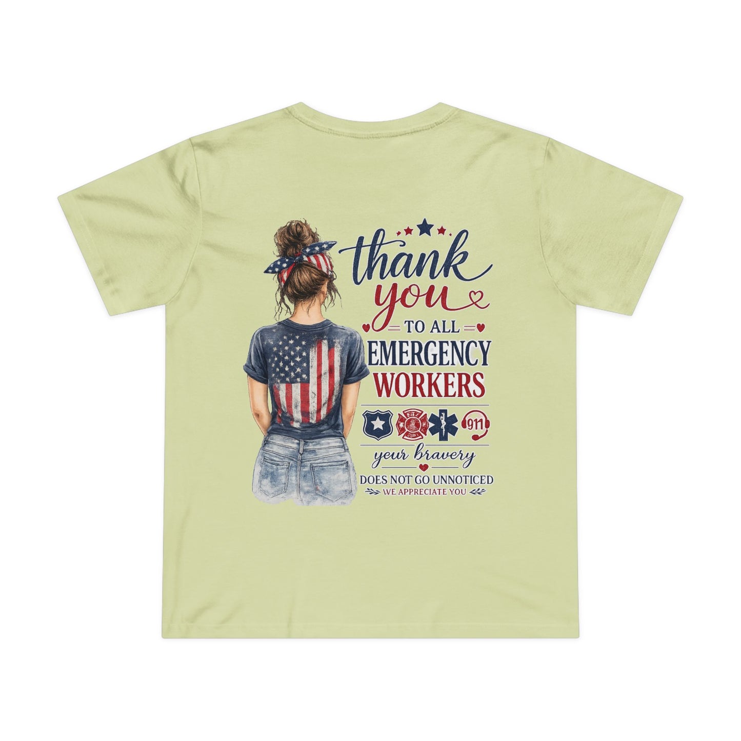 Thank You Emergency Workers - Back Design