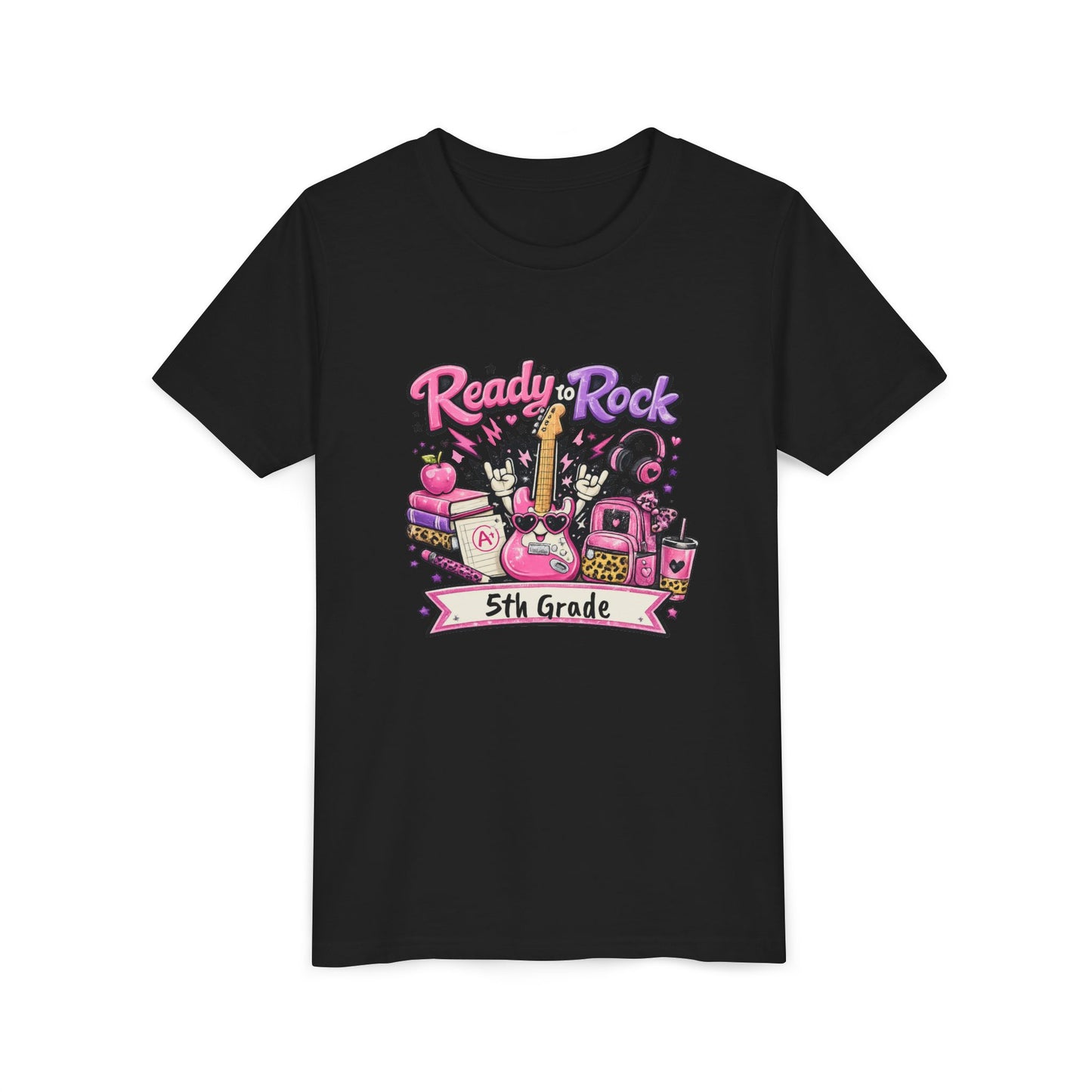 Ready to Rock T-Shirt | Youth Tee, Guitar School Design