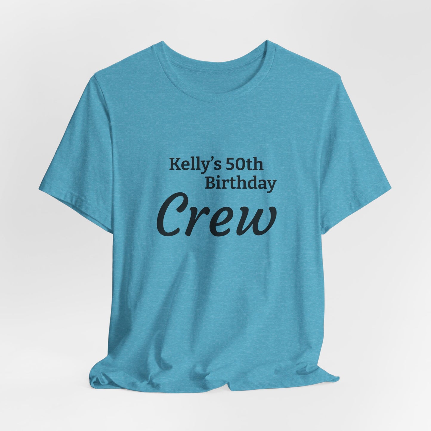 Customizable Birthday Crew Jersey Short Sleeve Tee