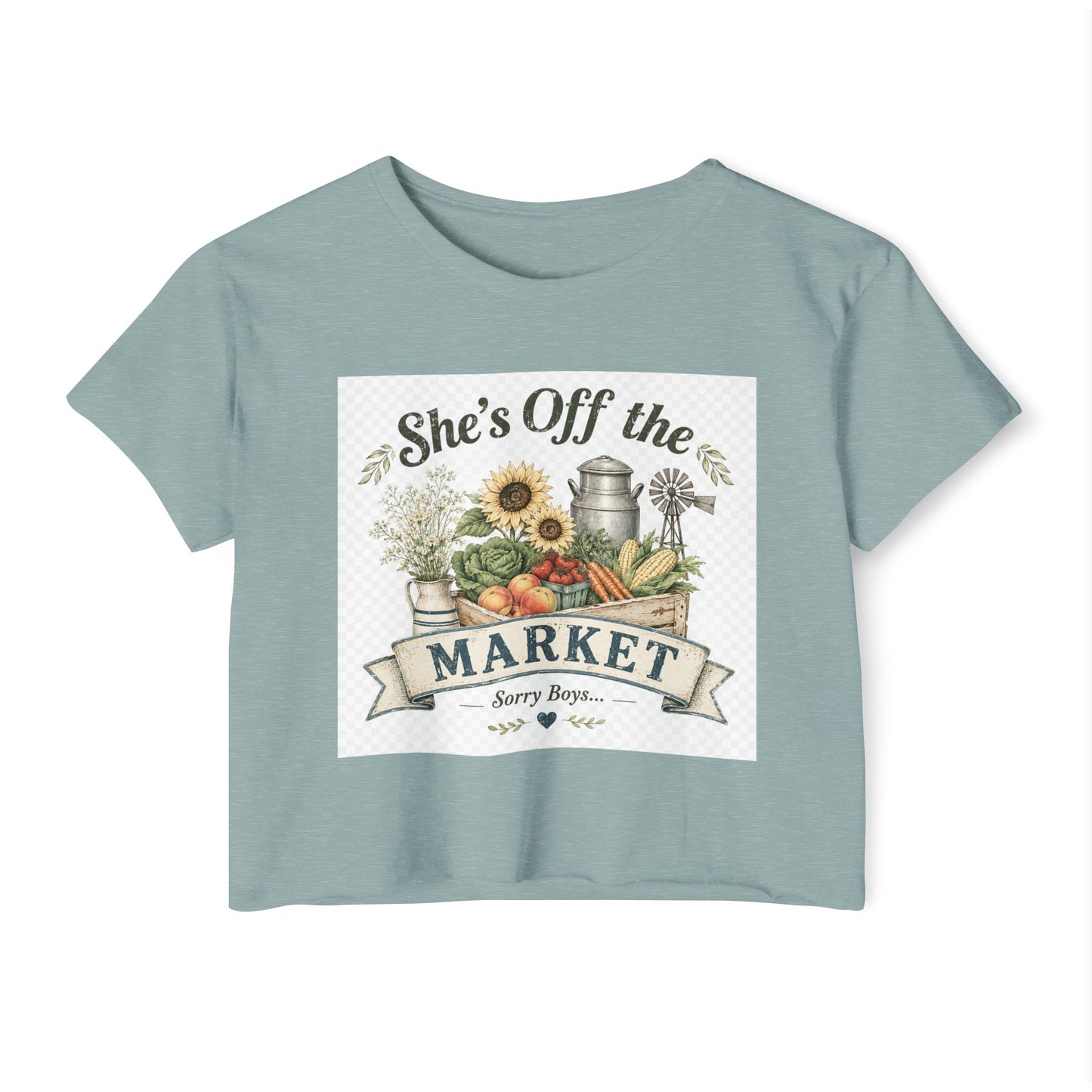 She’s Off The Market - Sorry Boys - Festival Crop Top