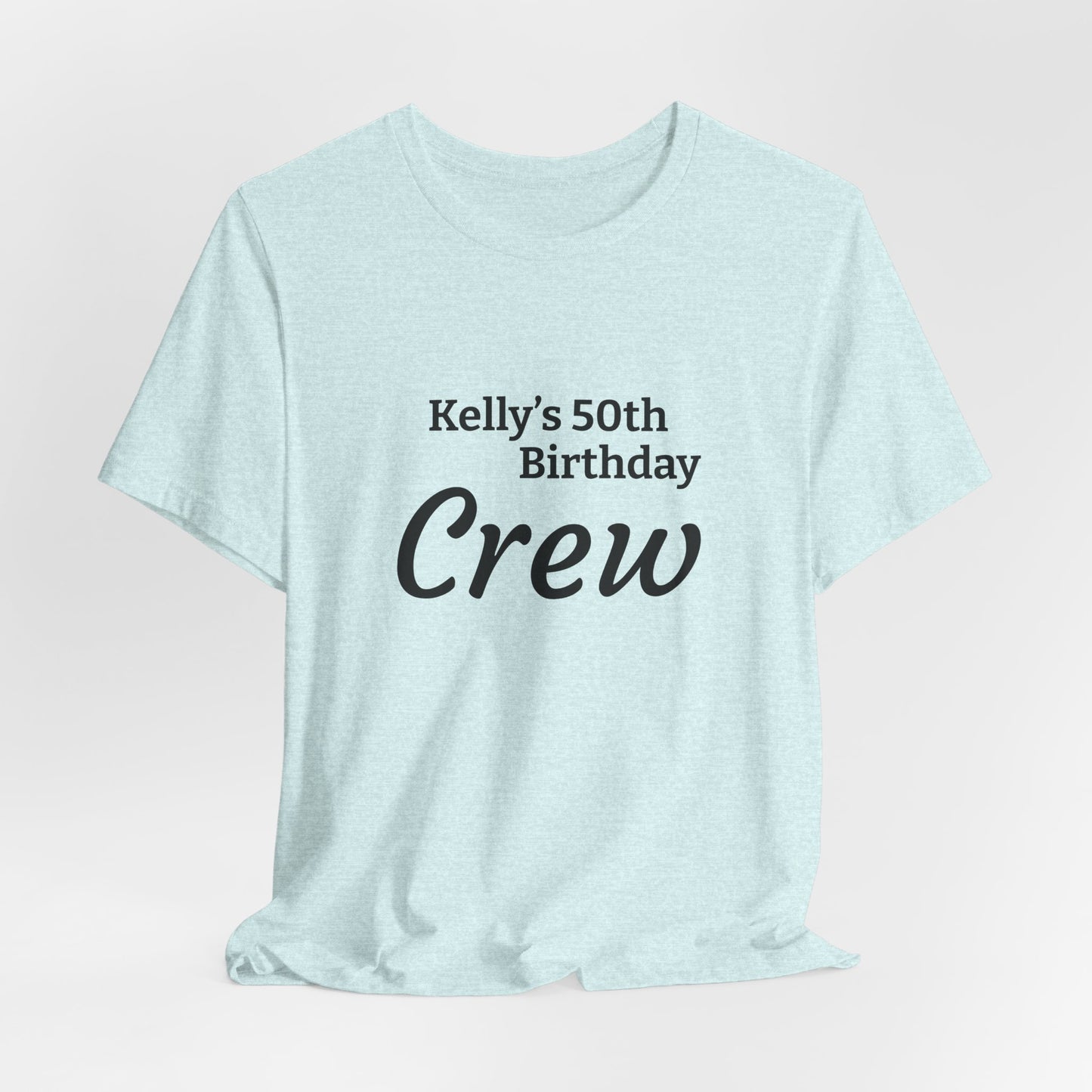 Customizable Birthday Crew Jersey Short Sleeve Tee