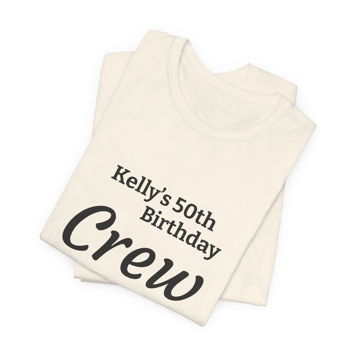 Customizable Birthday Crew Jersey Short Sleeve Tee