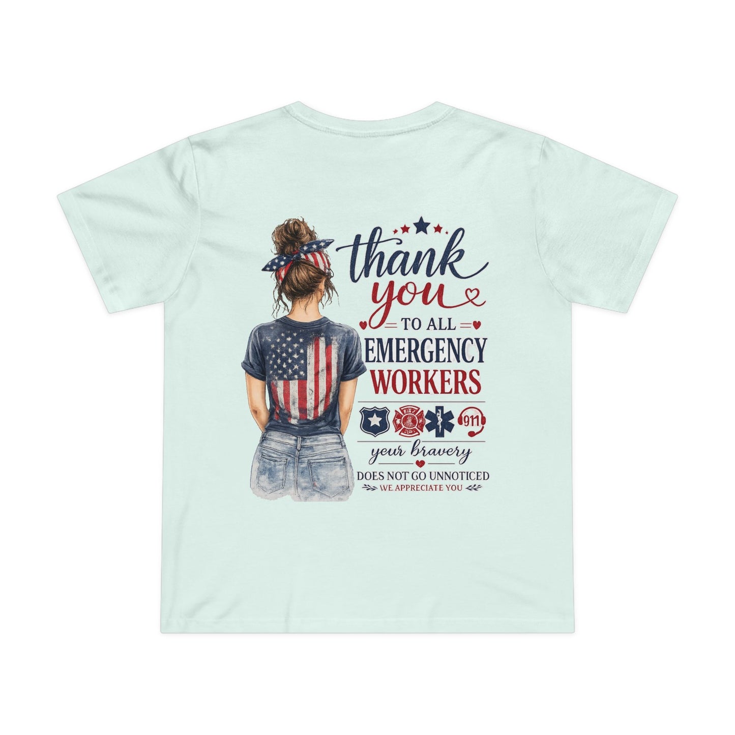 Thank You Emergency Workers - Back Design