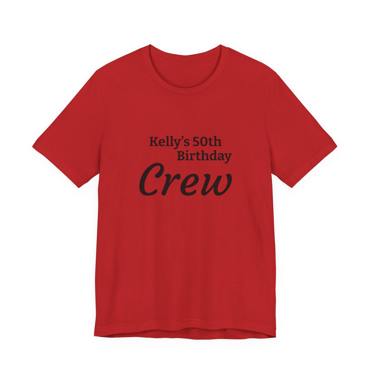 Customizable Birthday Crew Jersey Short Sleeve Tee