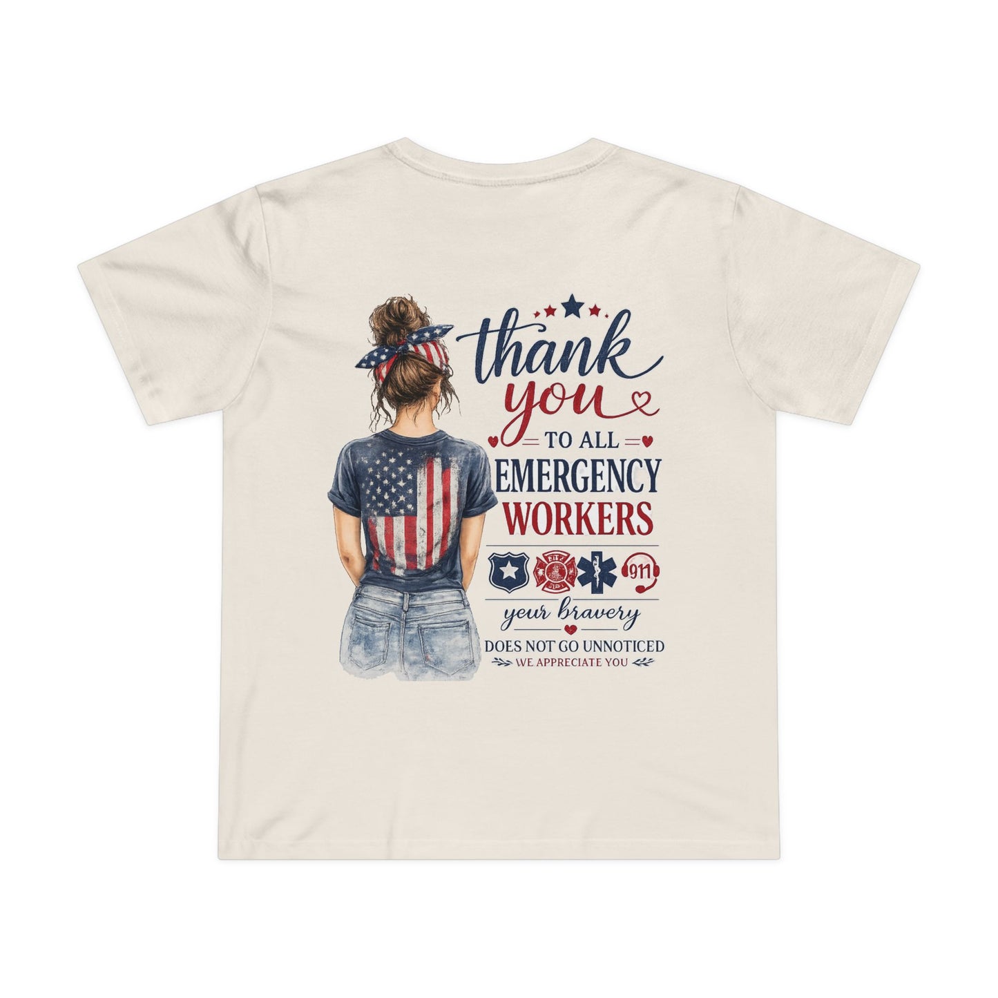 Thank You Emergency Workers - Back Design