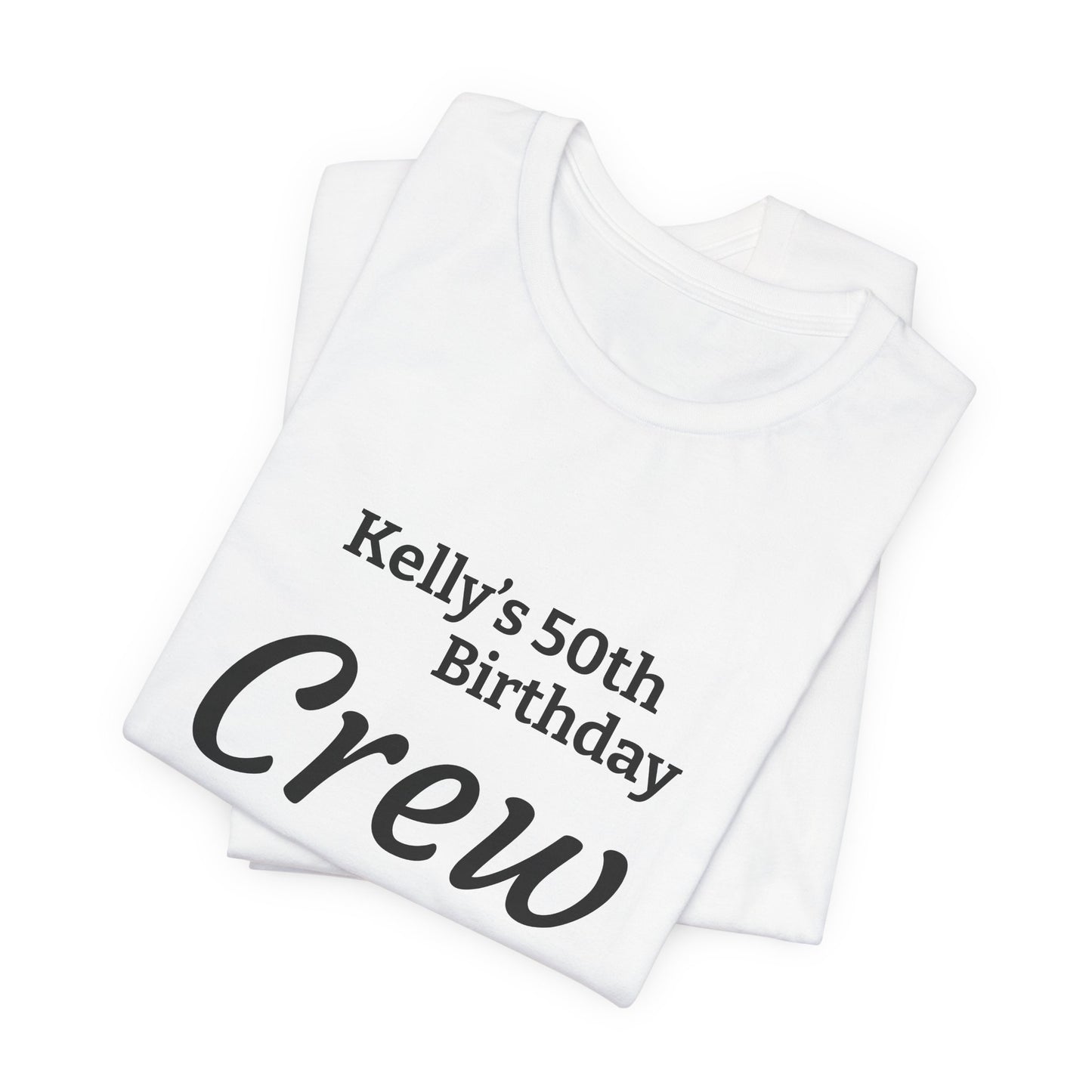 Customizable Birthday Crew Jersey Short Sleeve Tee