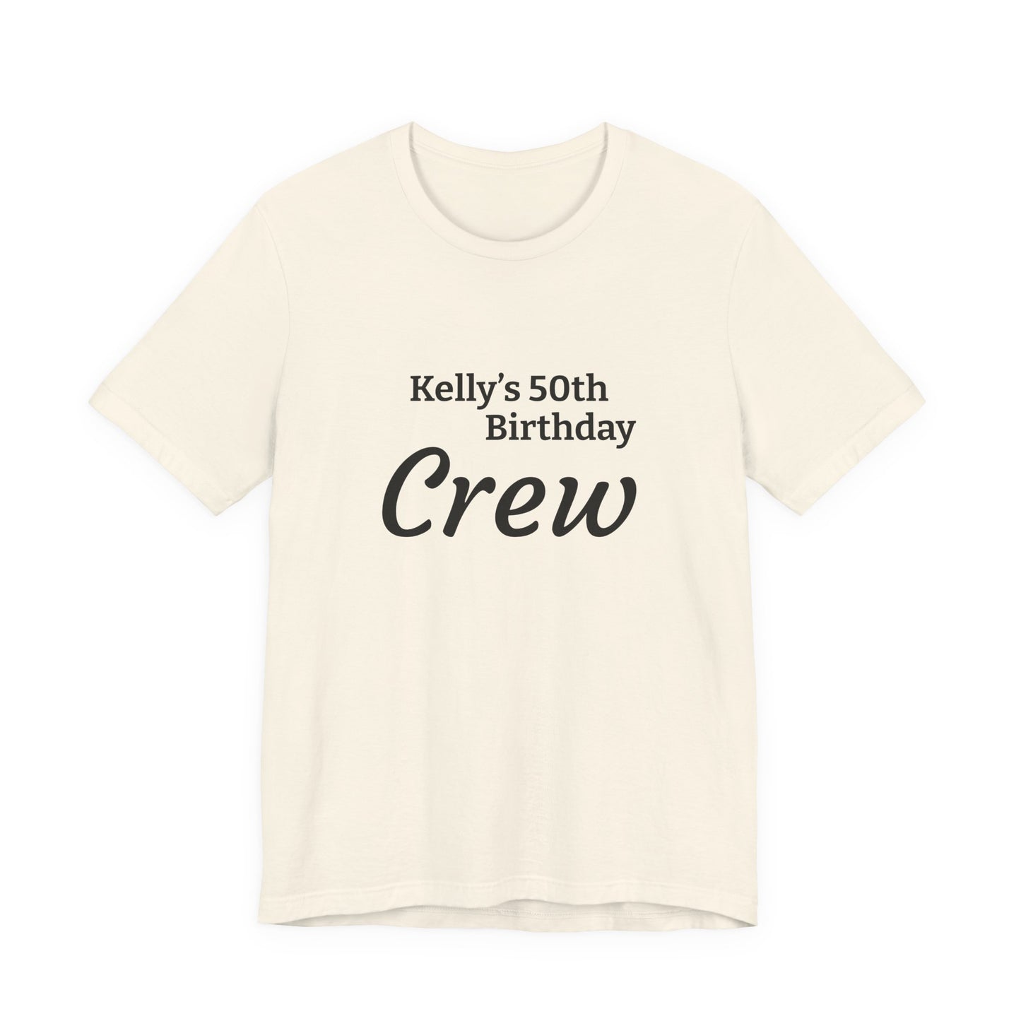 Customizable Birthday Crew Jersey Short Sleeve Tee