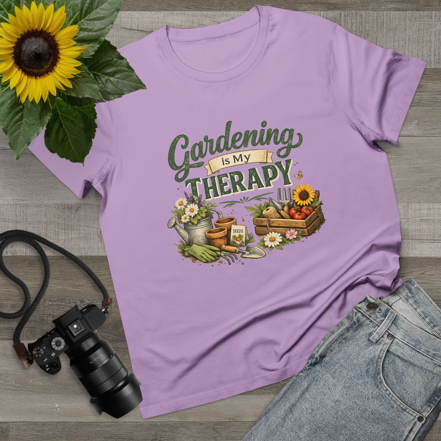 Gardening Is My Therapy t-shirt