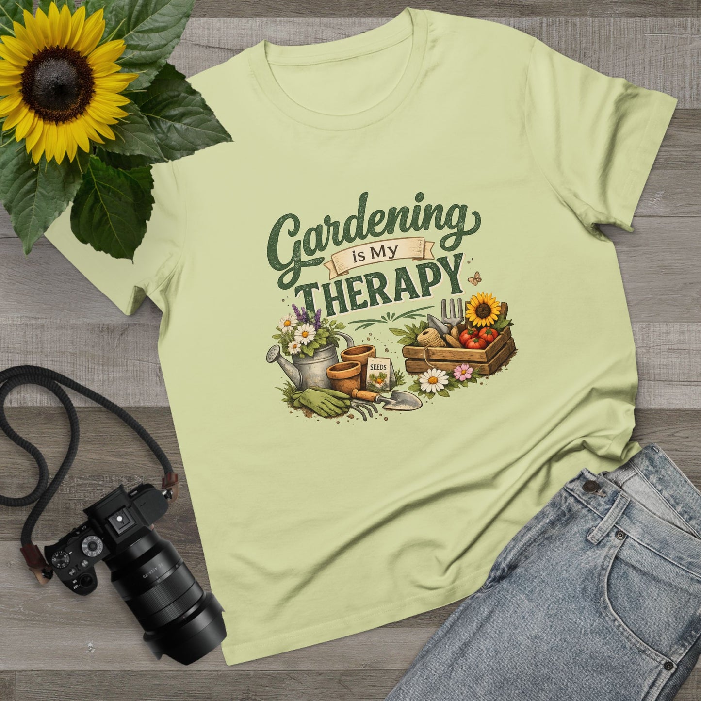 Gardening Is My Therapy t-shirt