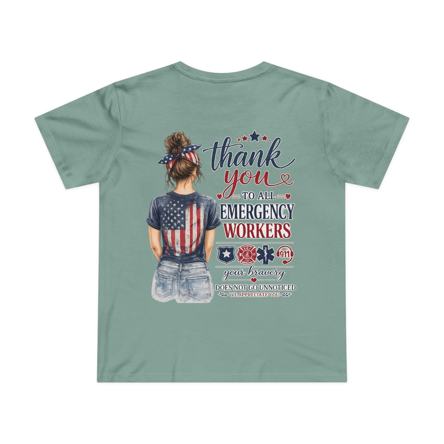 Thank You Emergency Workers - Back Design