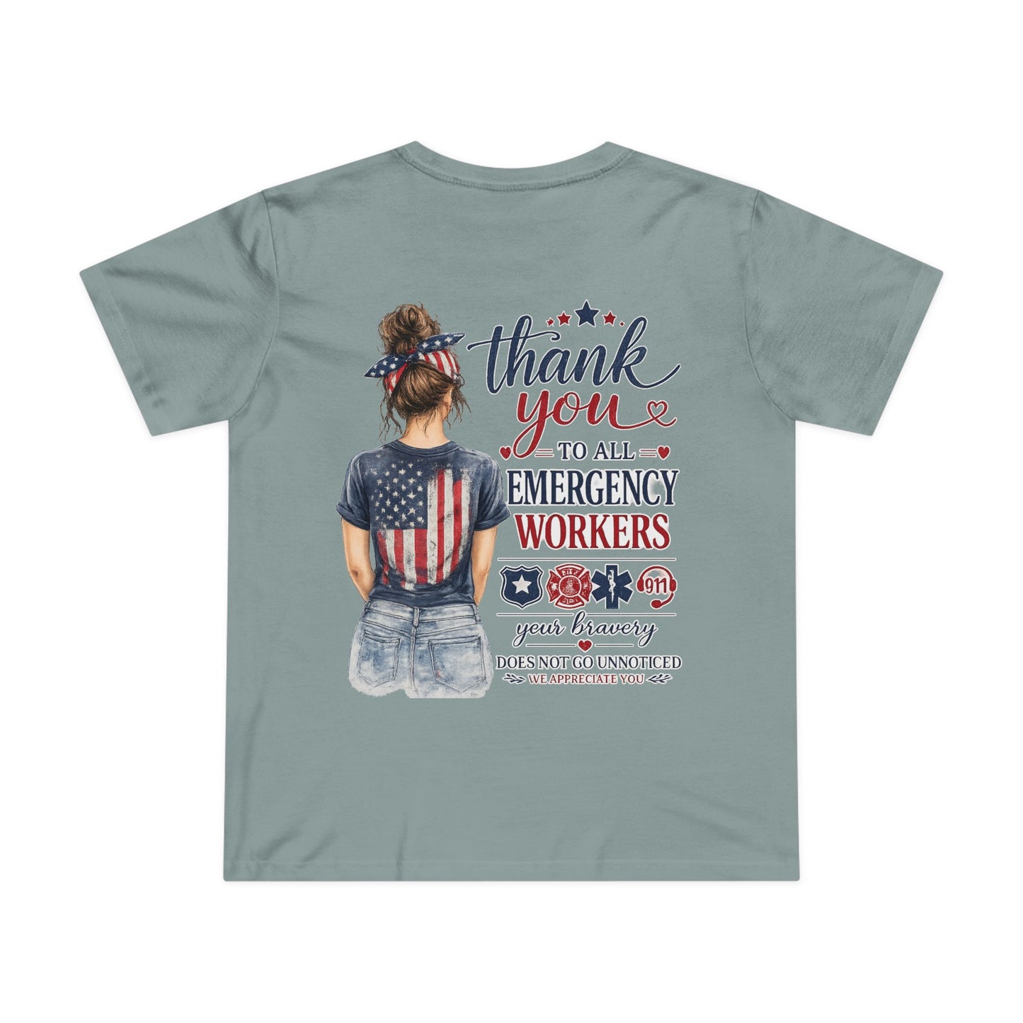 Thank You Emergency Workers - Back Design