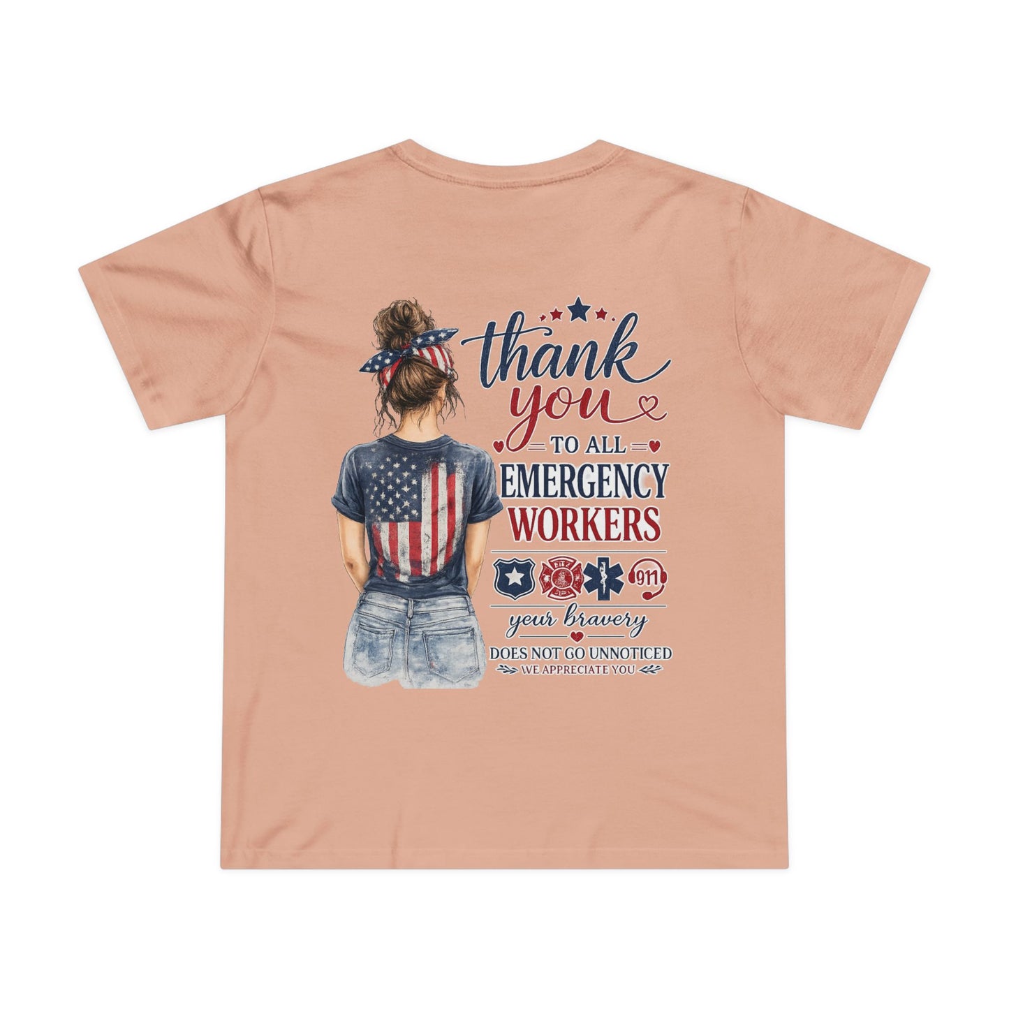 Thank You Emergency Workers - Back Design