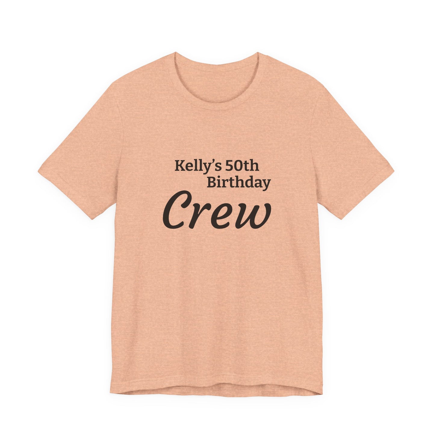 Customizable Birthday Crew Jersey Short Sleeve Tee