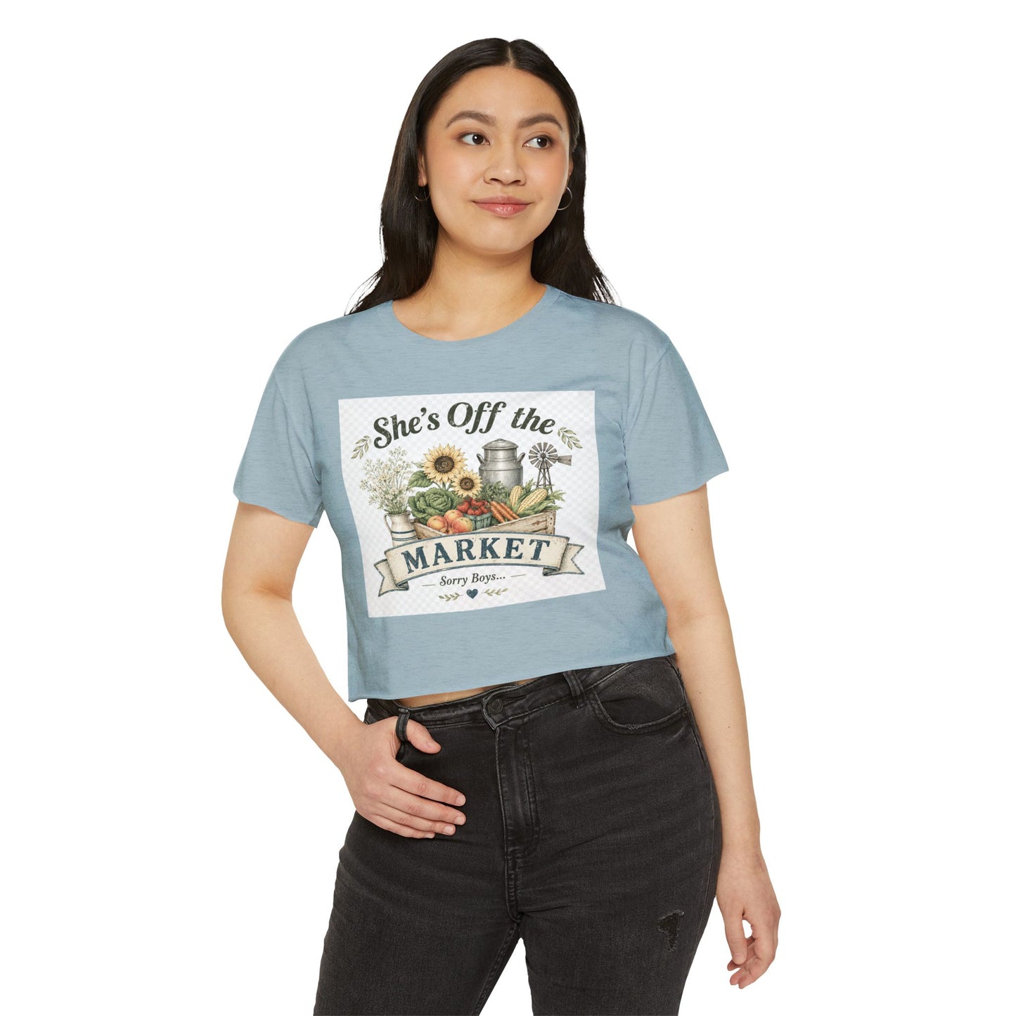 She’s Off The Market - Sorry Boys - Festival Crop Top