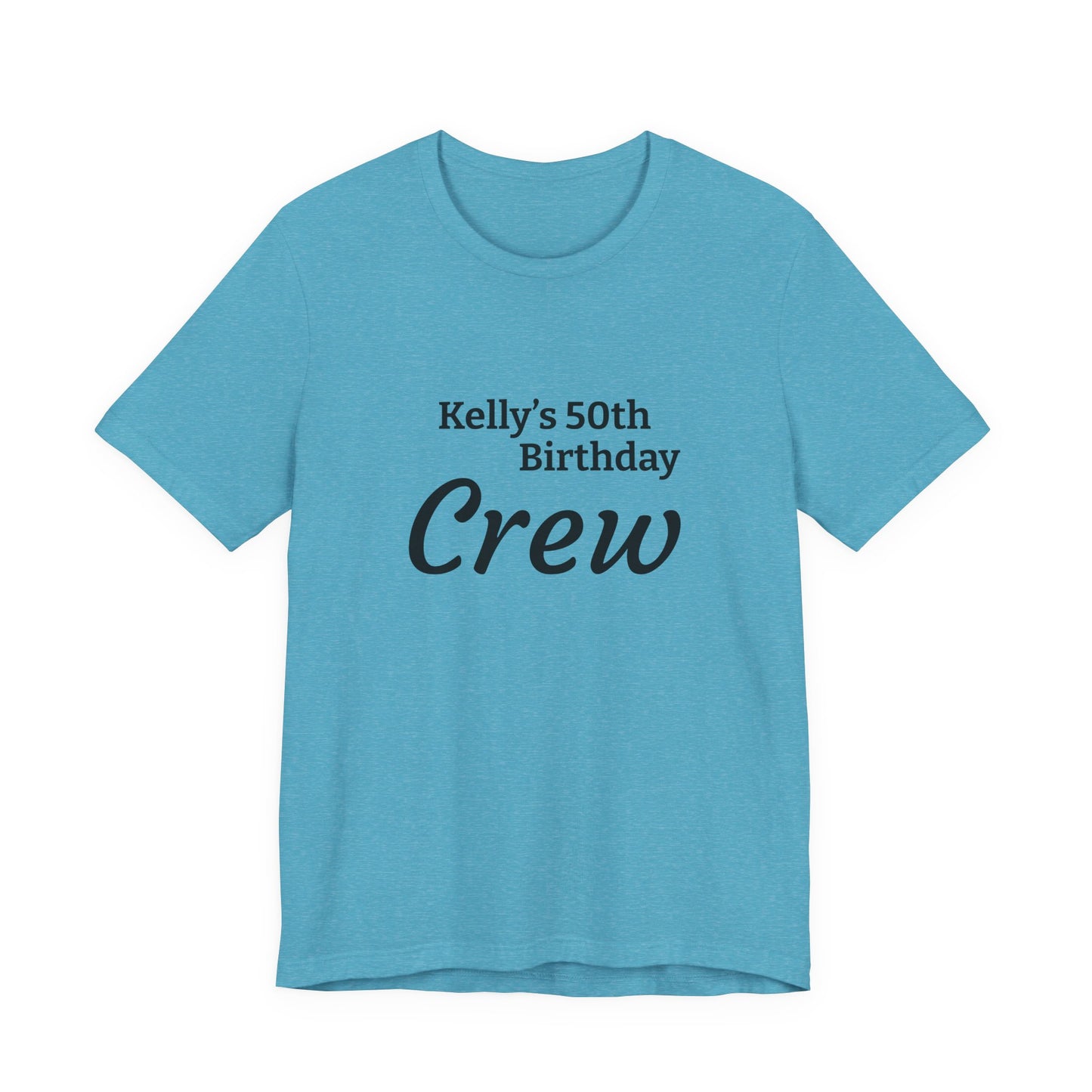 Customizable Birthday Crew Jersey Short Sleeve Tee