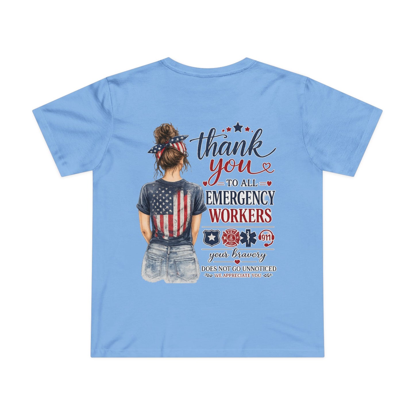 Thank You Emergency Workers - Back Design