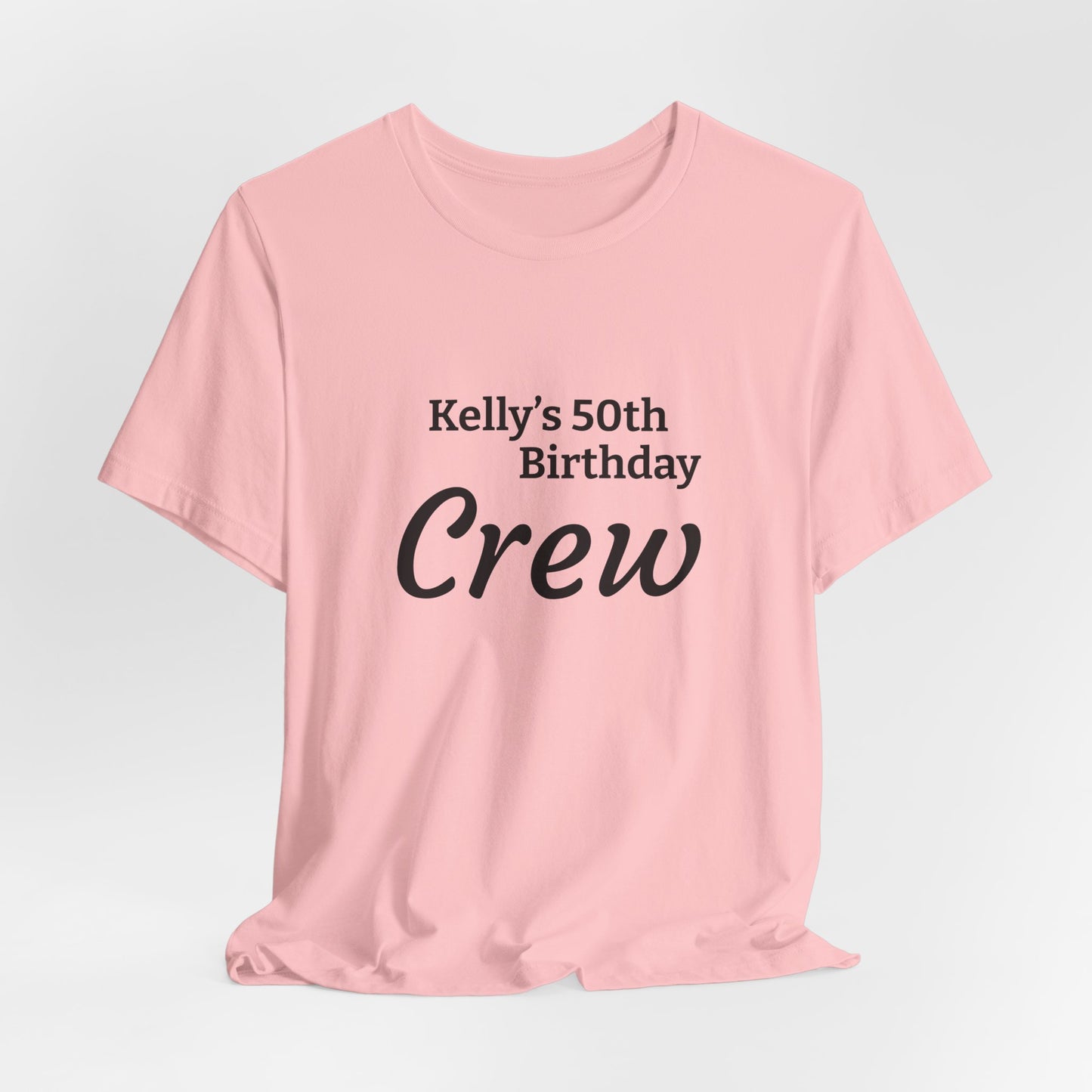 Customizable Birthday Crew Jersey Short Sleeve Tee