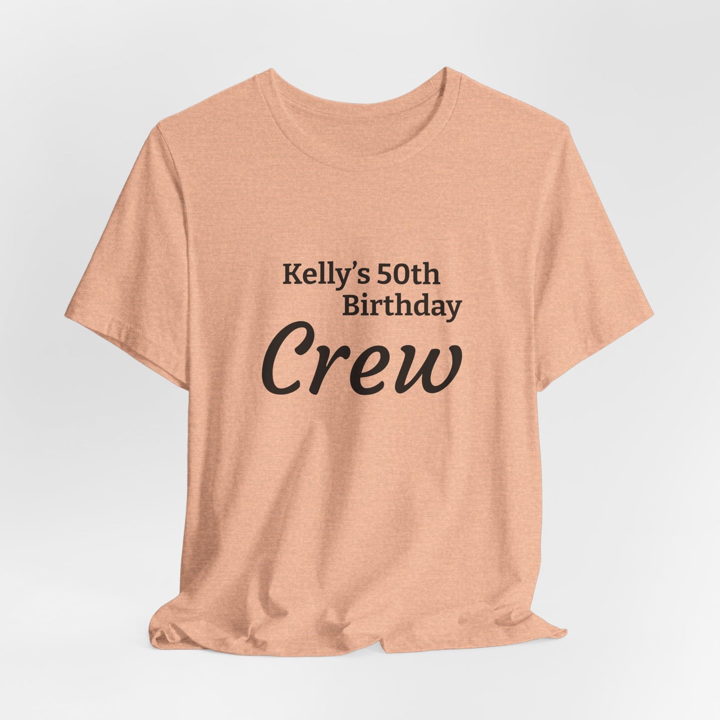 Customizable Birthday Crew Jersey Short Sleeve Tee