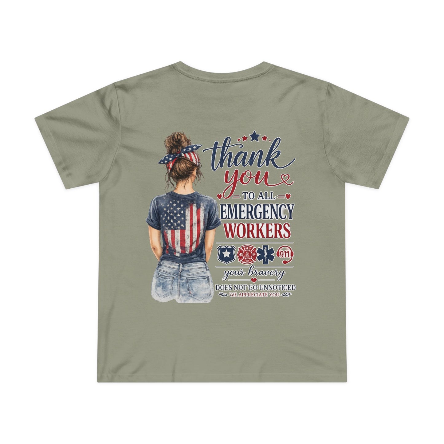 Thank You Emergency Workers - Back Design