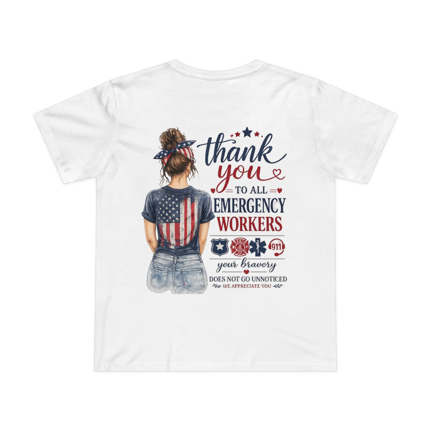 Thank You Emergency Workers - Back Design
