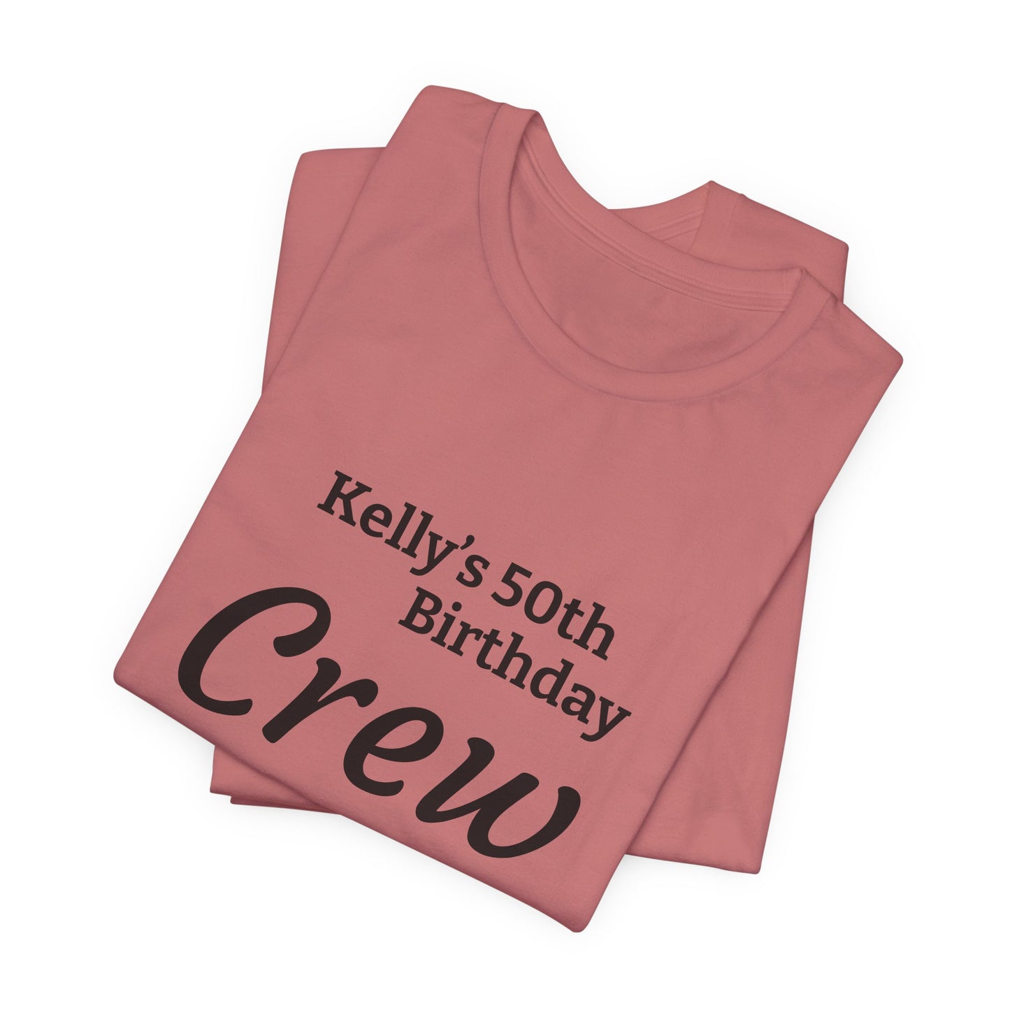 Customizable Birthday Crew Jersey Short Sleeve Tee