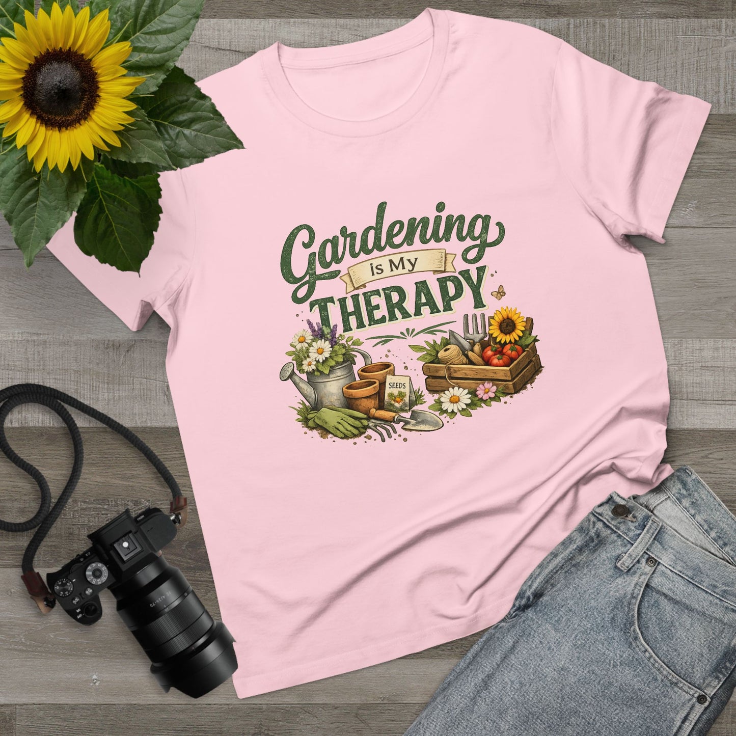 Gardening Is My Therapy t-shirt