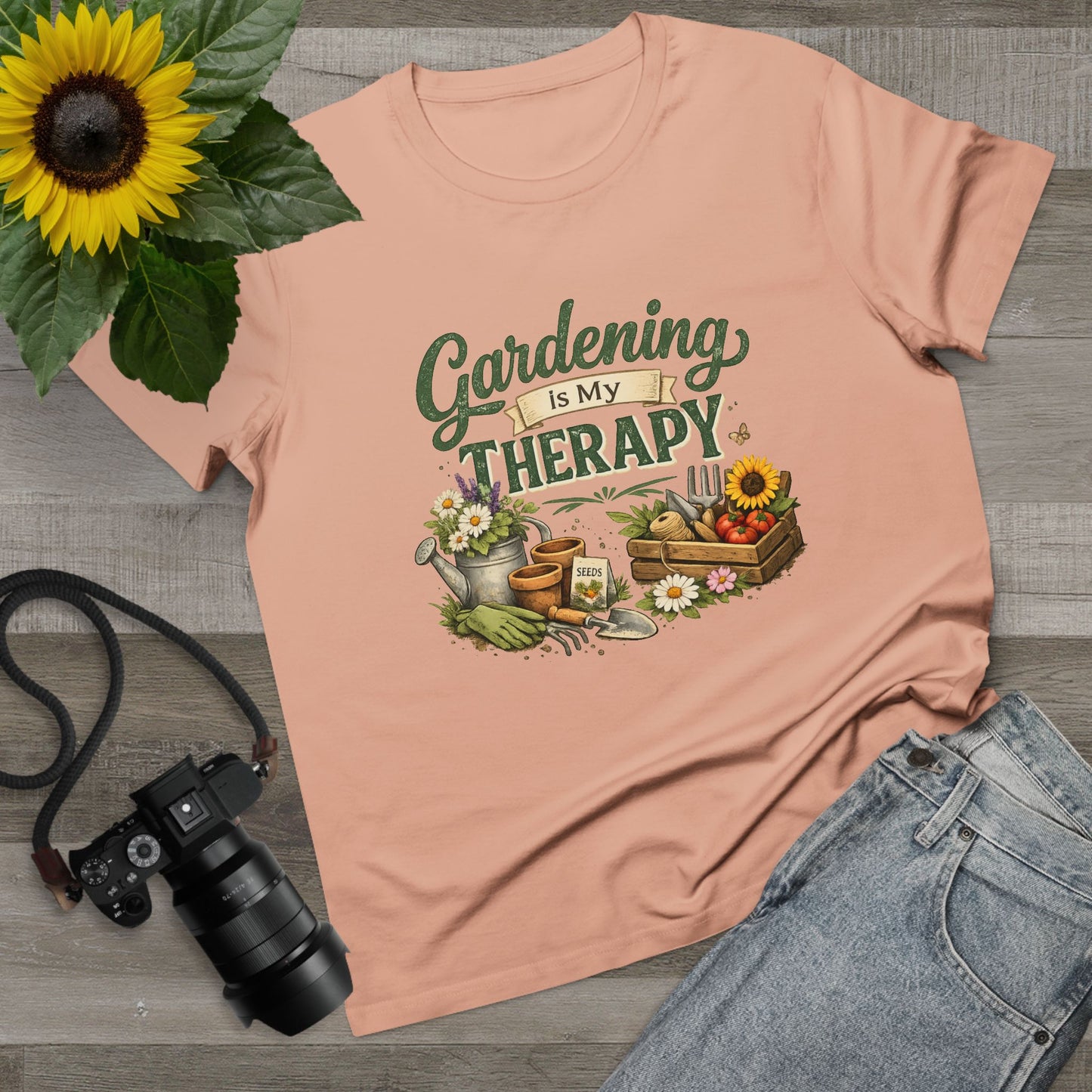 Gardening Is My Therapy t-shirt