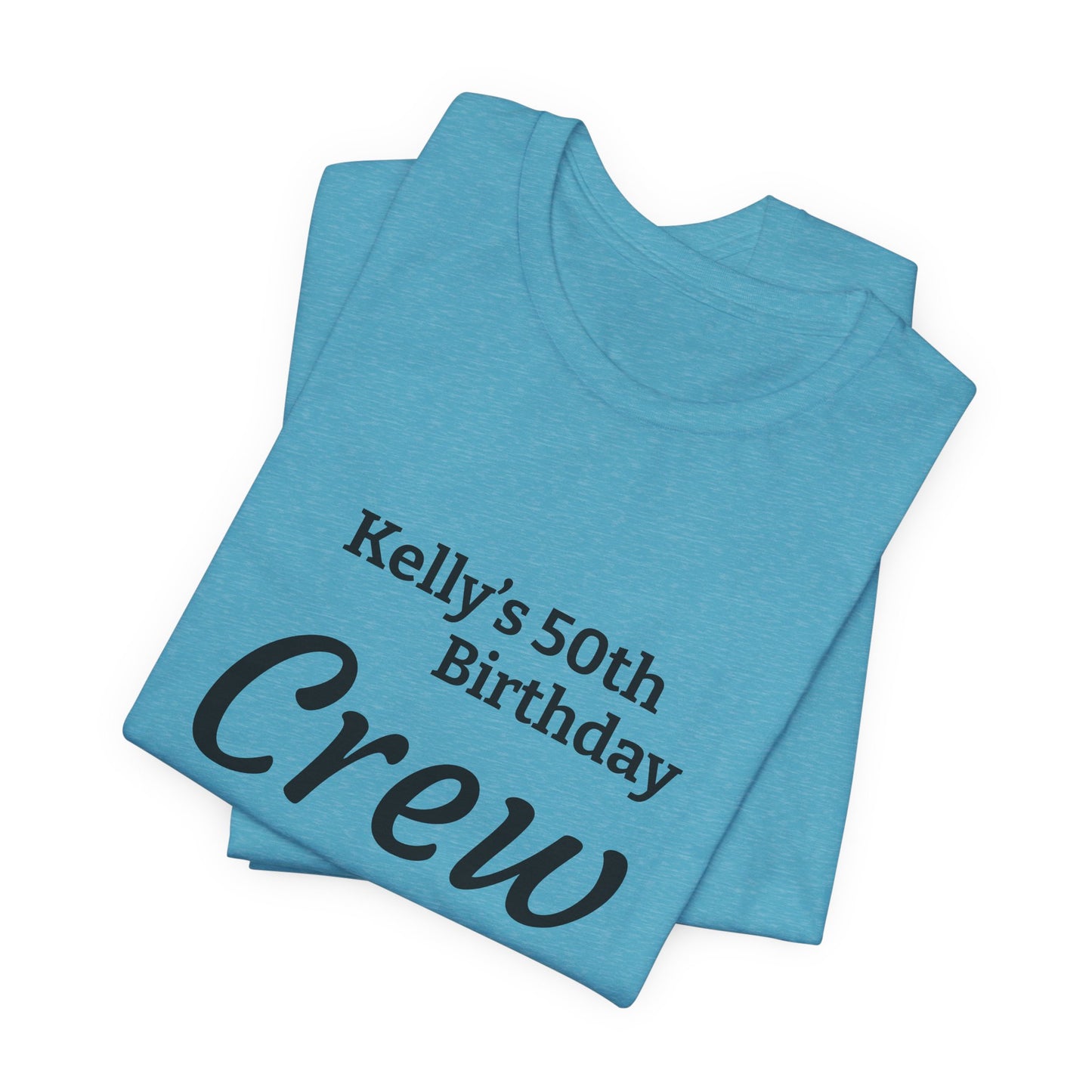 Customizable Birthday Crew Jersey Short Sleeve Tee