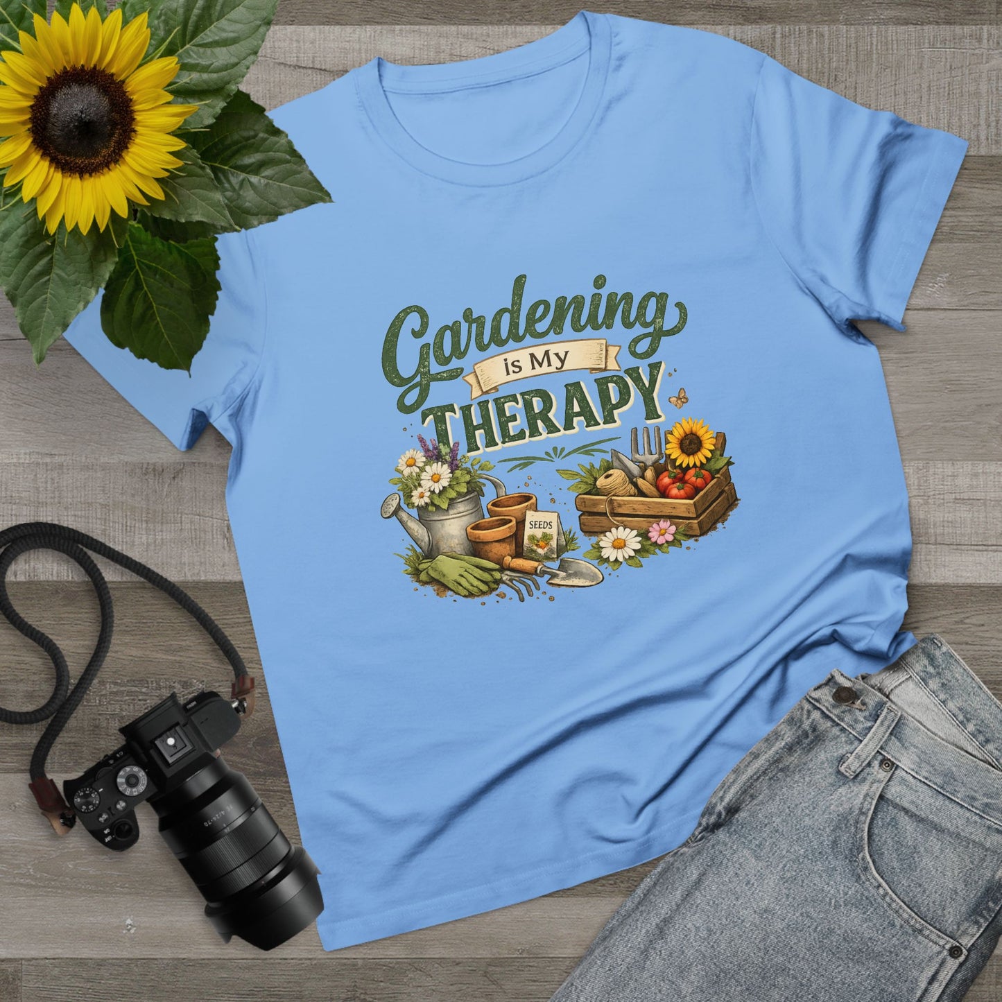 Gardening Is My Therapy t-shirt