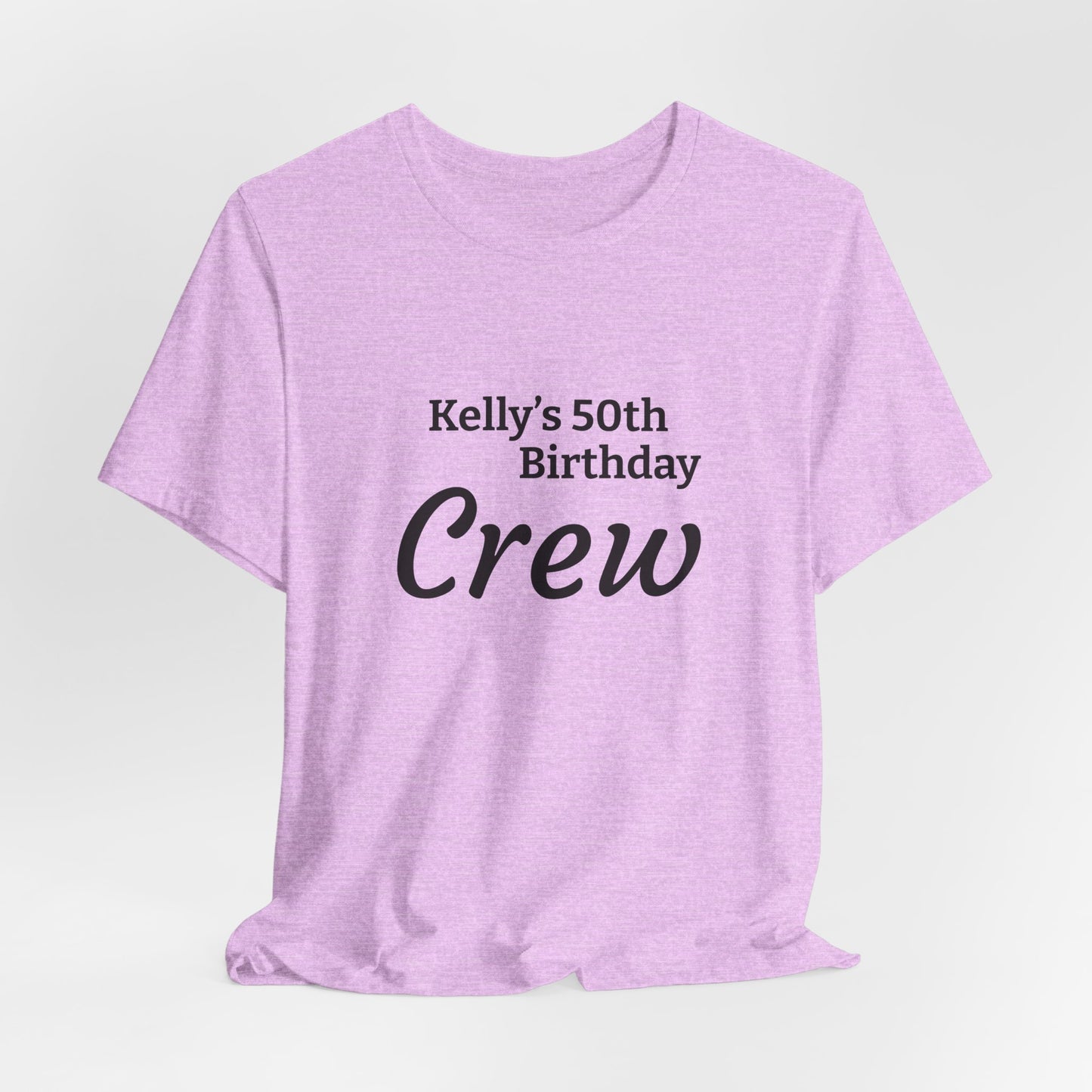 Customizable Birthday Crew Jersey Short Sleeve Tee