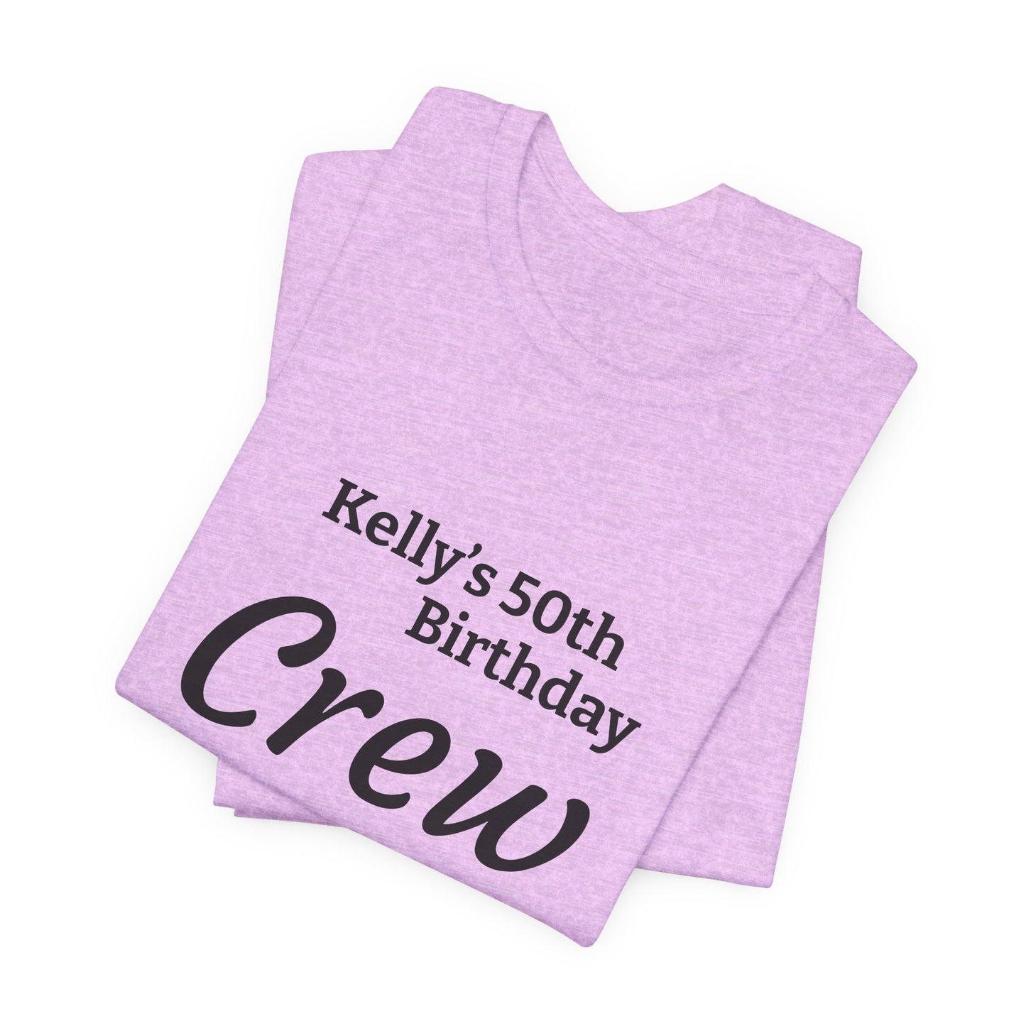 Customizable Birthday Crew Jersey Short Sleeve Tee