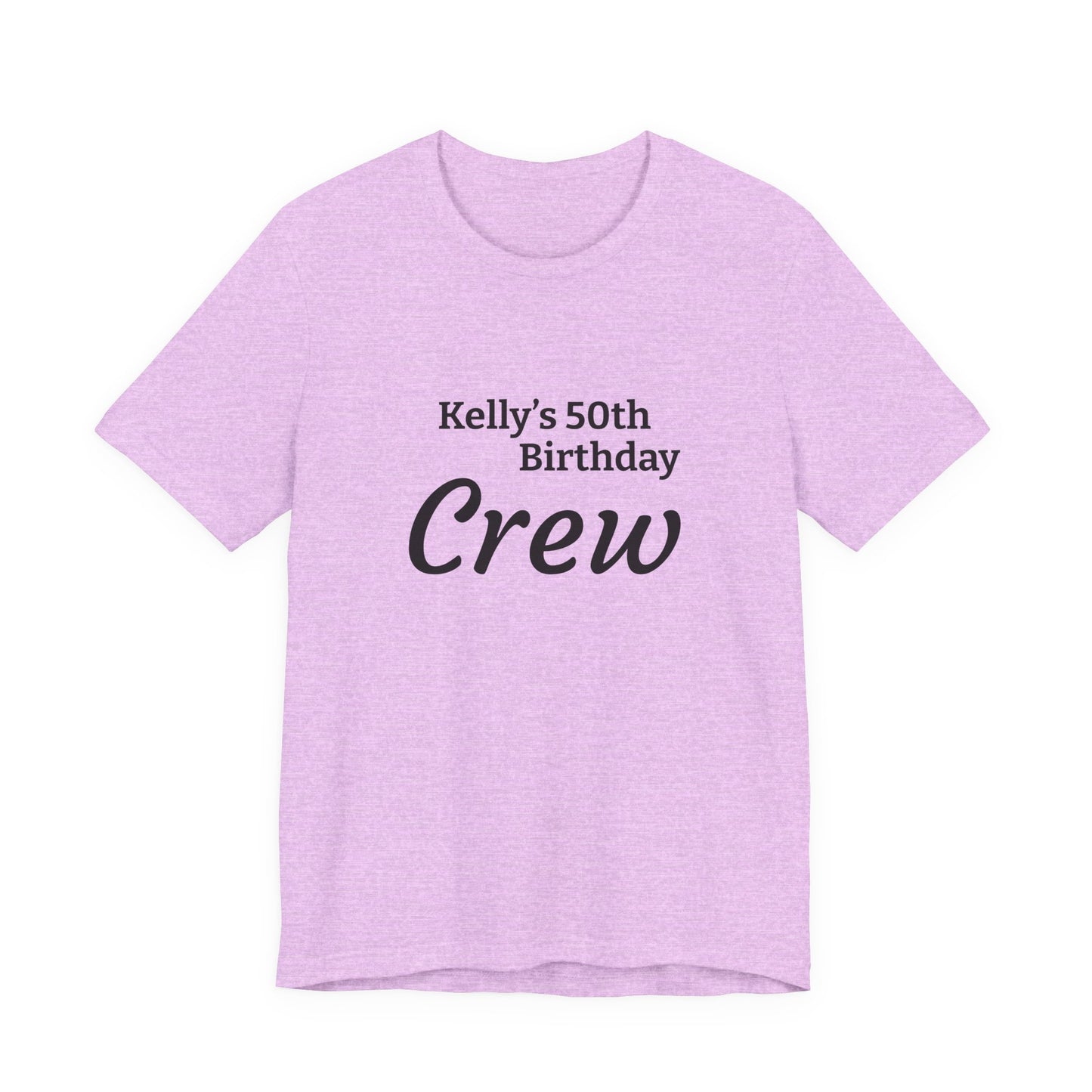 Customizable Birthday Crew Jersey Short Sleeve Tee