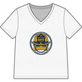Women’s Relaxed CVC V-Neck Tee White