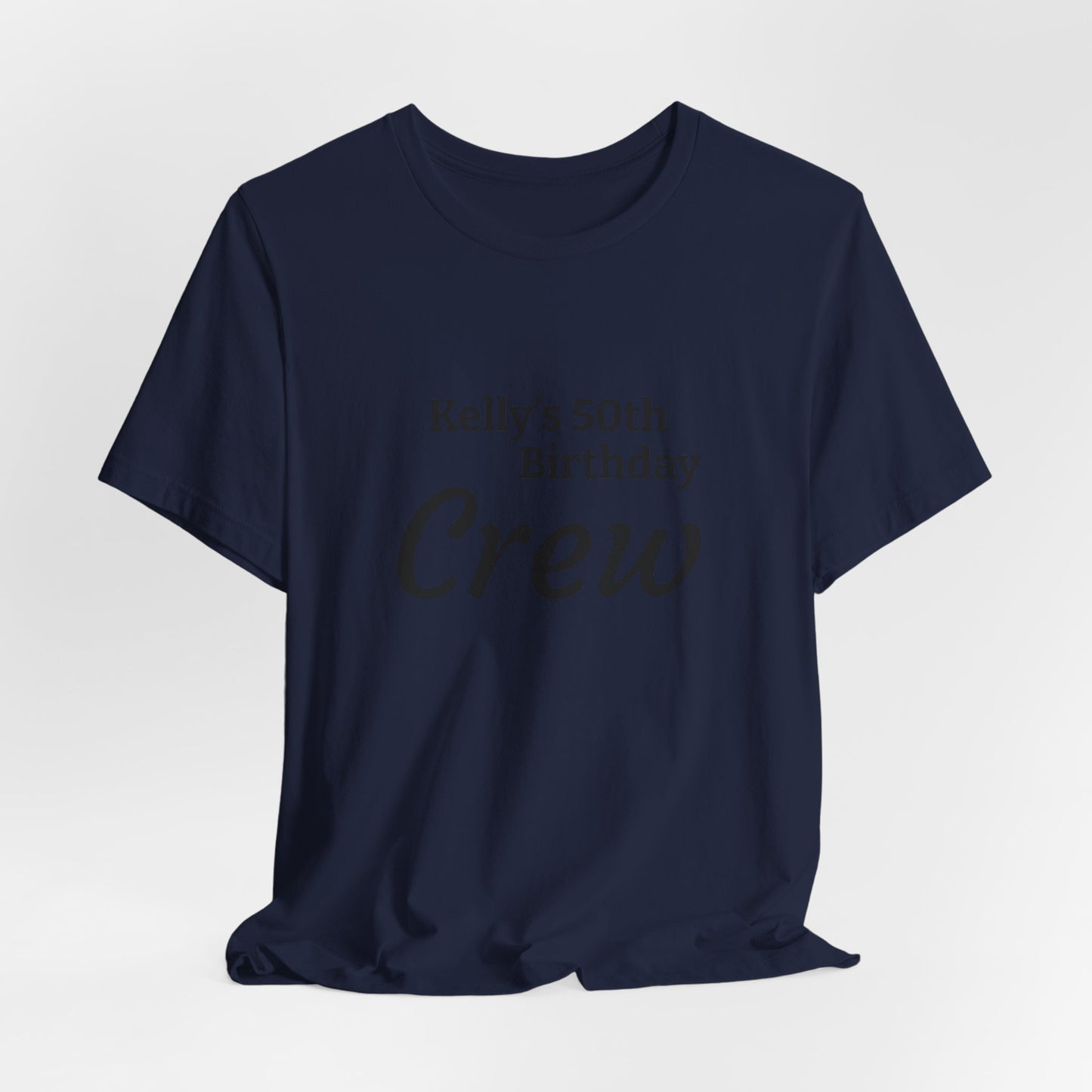 Customizable Birthday Crew Jersey Short Sleeve Tee