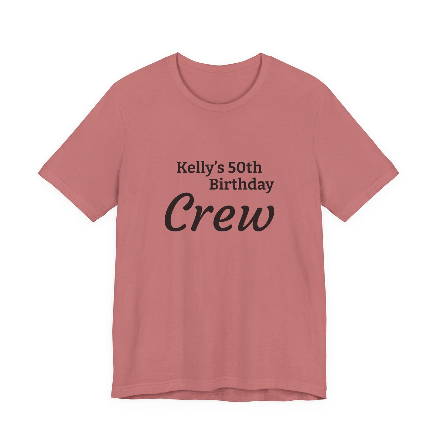Customizable Birthday Crew Jersey Short Sleeve Tee